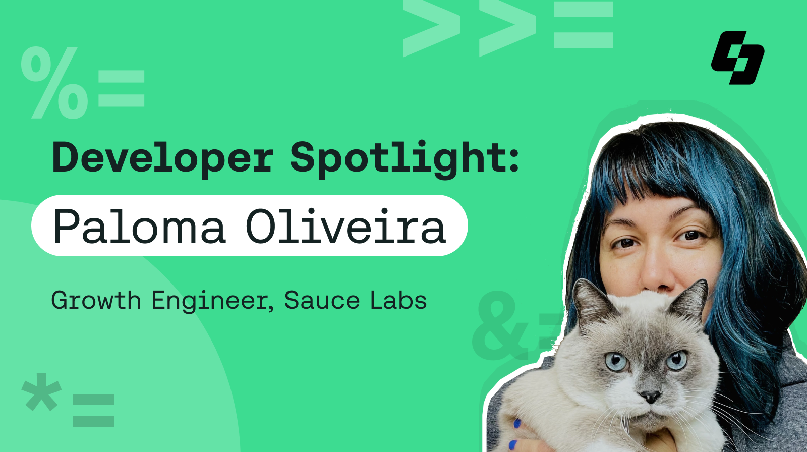 Headline image for Developer Spotlight blog on Paloma Oliveira