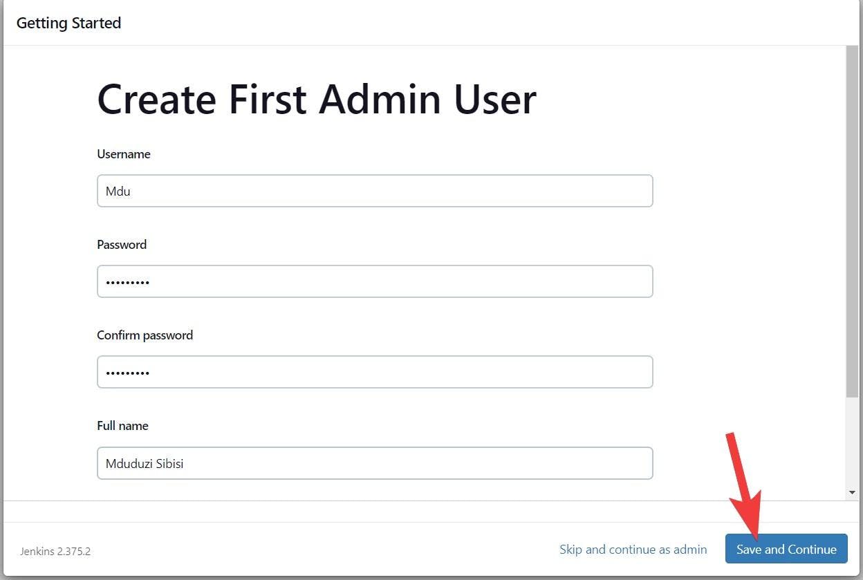 Creating an Admin User