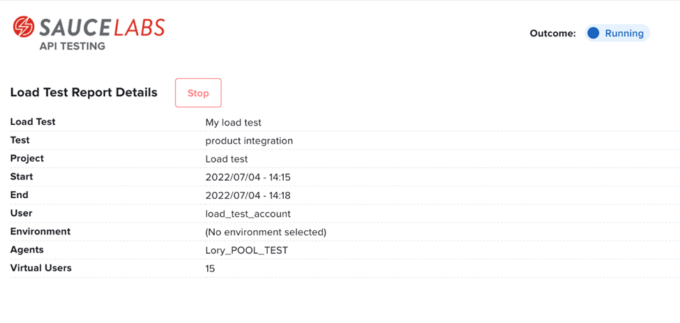Load Testing Report Details
