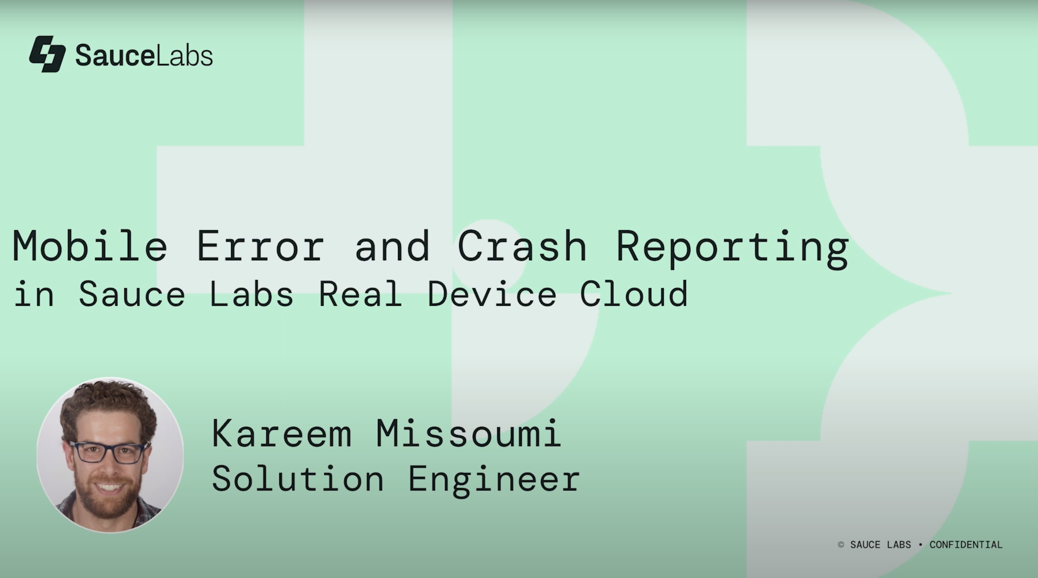 Mobile Error and Crash Reporting in Sauce Labs Real Device Cloud