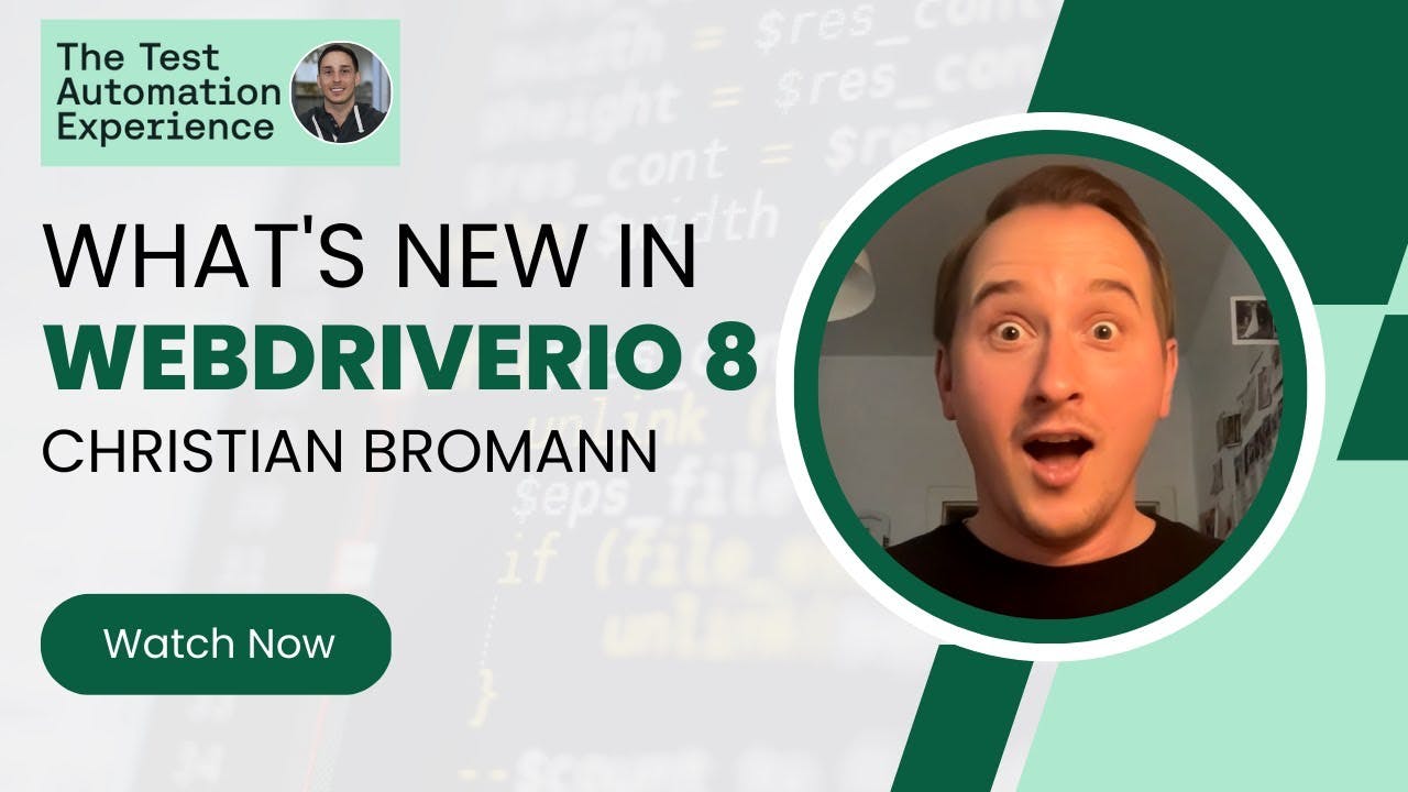 What's new in WebdriverIO 8, Christian Bromann