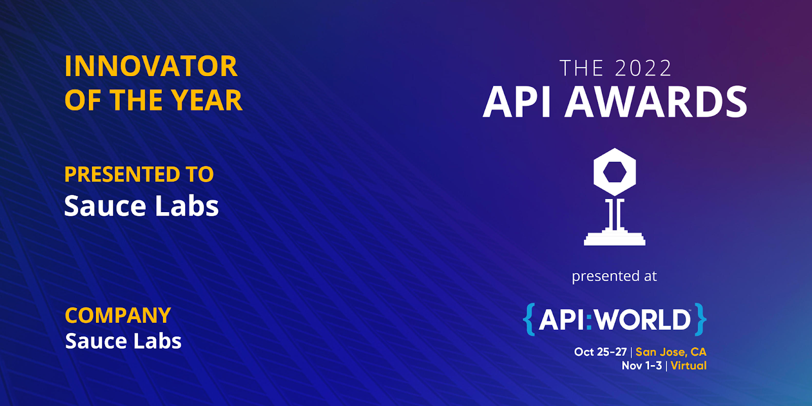 API Awards 2022 API Innovator of the Year